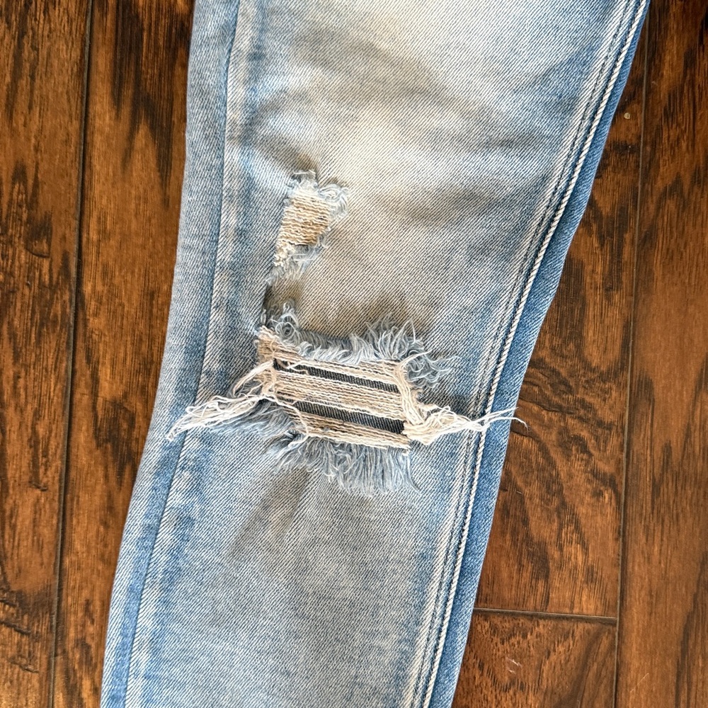 KanCan Light Blue Distressed Skinny Jeans, size 25 - Picture 2 of 9